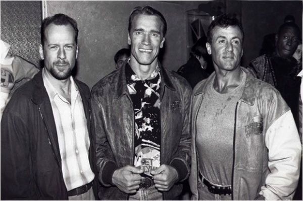 Sly bersama Arnold dan Bruce