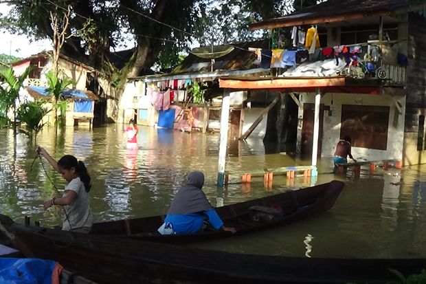 Banjir di Aceh Tamiang. Foto/MNC Media/Viona Sekar Bayu