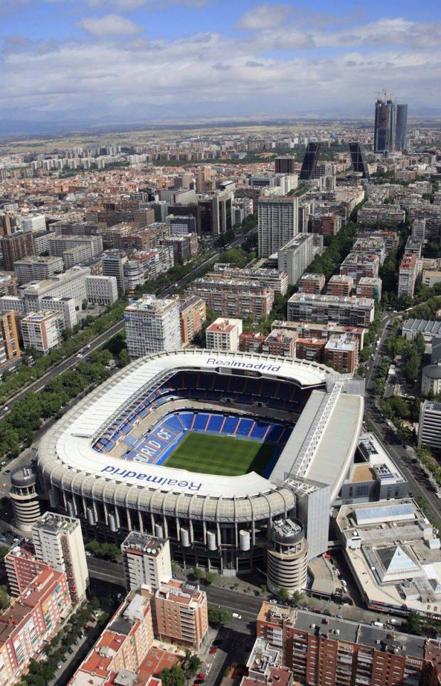 Estadio Santiago Bernabeu di kota Madrid Spanyol kandang Real Madrid. (Foto-twitter)