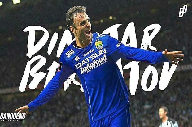 Meme Dimitar Berbatov dalam balutan kostum Persib Bandung di media sosial. (Foto-Instagram)