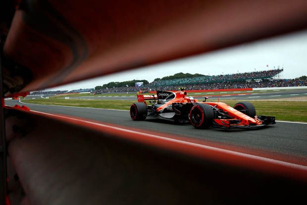 Stoffel Vandoorne pada babak kualifikasi F1 GP Inggris 2017 di sirkuit Silverstone. (Foto-McLaren Honda)