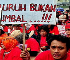 Apindo menang di Bekasi, buruh Tangerang bergejolak