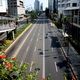 Lengangnya jalan utama Jakarta