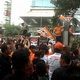 Ratusan pendukung Cagub DKI tumpah di Kebon Sirih