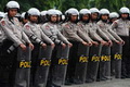 Aksi mogok buruh dijaga 15.000 TNI/Polri