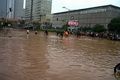 Banjir terjadi di sepanjang Jalan MH Thamrin