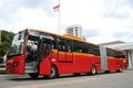 Bus Transjakarta mogok di Senen, lalin padat