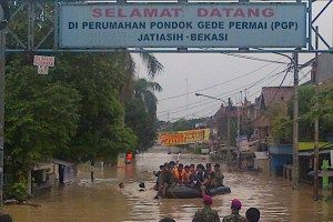 Banjir redam ribuan rumah di Bekasi