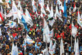 Ribuan bidan PTT long march di Thamrin-Monas