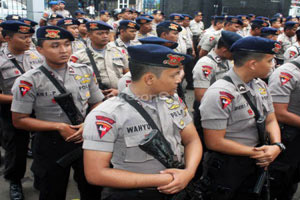 Demo buruh, 650 polisi jaga kantor Jokowi