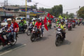Demo, ratusan buruh Depok geber motor