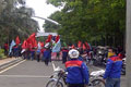 Ratusan buruh Tangerang kembali demo