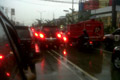 Hujan deras, Jalan Margonda tersendat