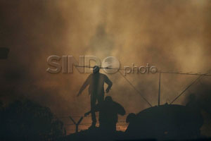 Puluhan rumah di Benhil terbakar