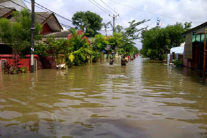 Banjir di Ciledug belum surut