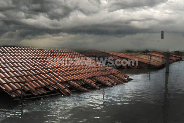 Ratusan rumah di Tangsel terendam banjir