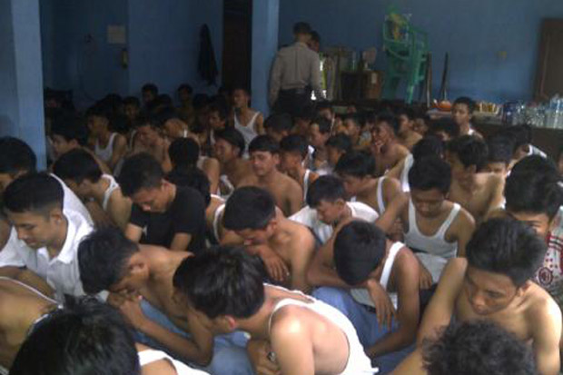 Hendak tawuran, puluhan pelajar ditangkap