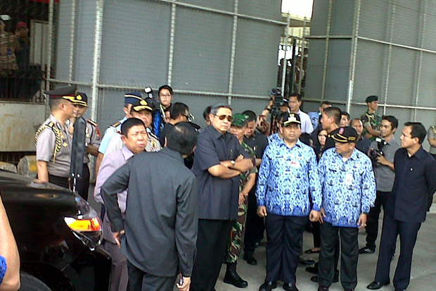 SBY mendatangi lokasi kebakaran Pasar Senen