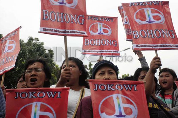 Warga Cipinang Muara beraksi, Jokowi dicibir