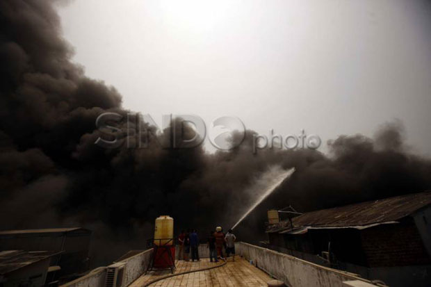 Pabrik Mi di Balaraja Tangerang Terbakar