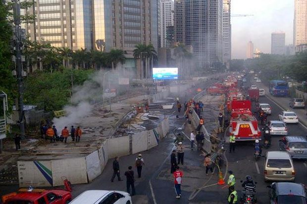 PT MRT Tuding Kebakaran Akibat Pekerjaan Pihak Lain