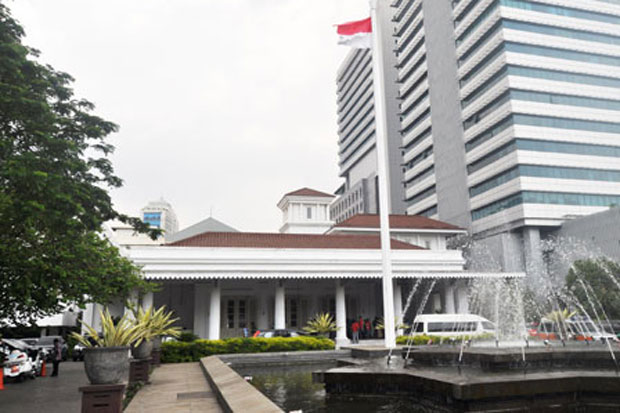 Pengamanan Balai Kota Jakarta Diperketat