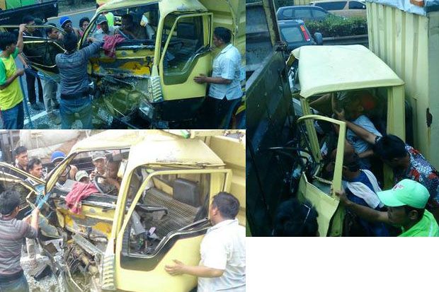 Kecelakaan Beruntun di Tol Tangerang, Sopir dan Kernet Terjepit