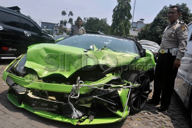 Lamborghini Hotman Tak Terlibat, Ini Kecelakaan Tunggal