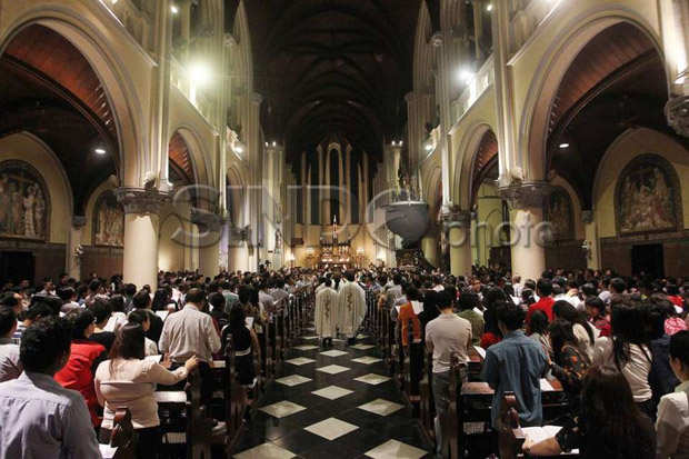 Misa Natal di Gereja Katedral Berlangsung Kondusif