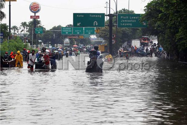 Mabes Polri Mencatat Jakarta Dikepung 259 Titik Banjir
