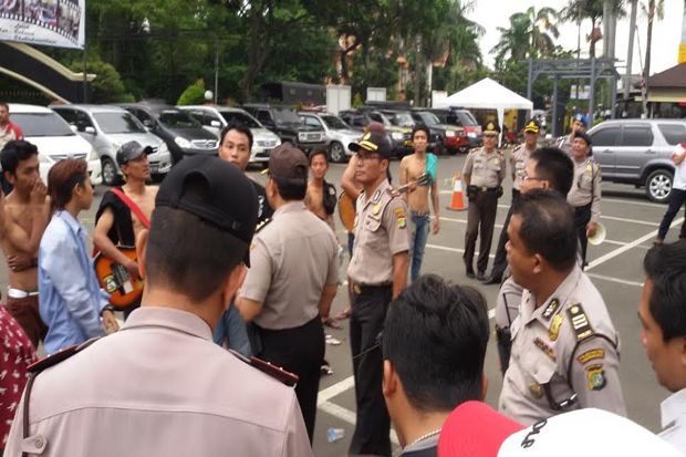 Polisi Tangerang Jaring 20 Pengamen Bertato