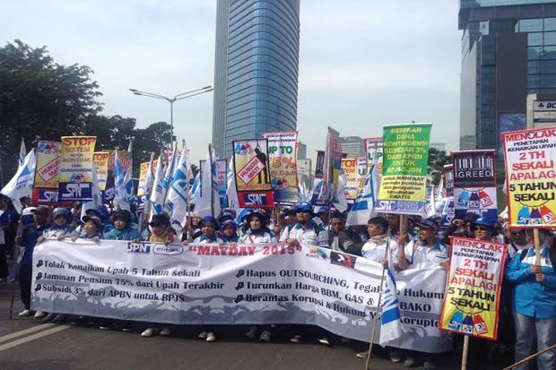 Gelombang Buruh Asal Bogor Serbu Jakarta