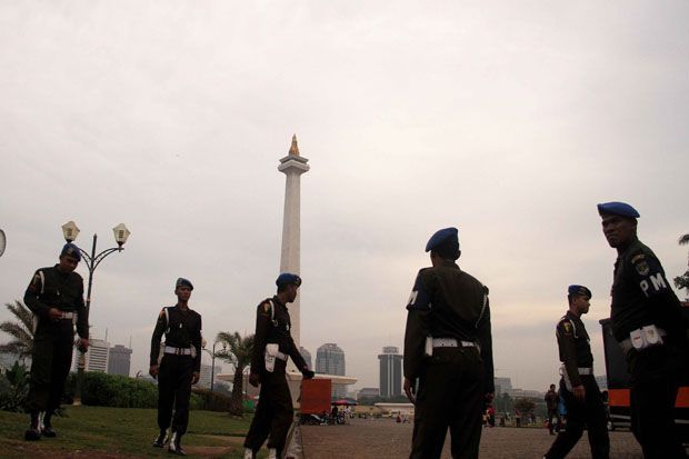Khawatir Lenggang Jakarta Diserang, Ratusan Brimob Siaga di Monas