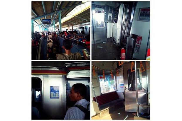 Kereta Tabrakan, Commuter Line Sampai Stasiun Manggarai