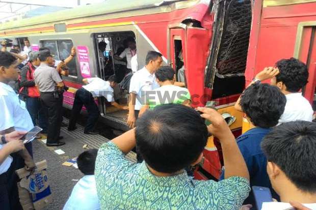 Kecelakaan KRL di Stasiun Juanda Murni Human Error