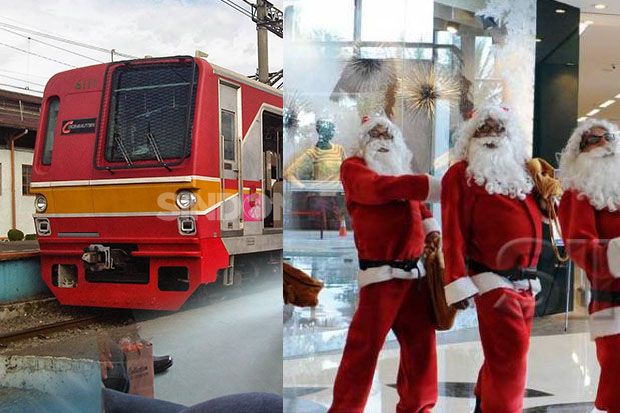 Natal, Santa Claus akan Sapa Penumpang Commuter Line