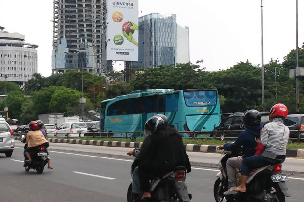Pascaledakan Bom, Lalu Lintas di Jakarta Lancar