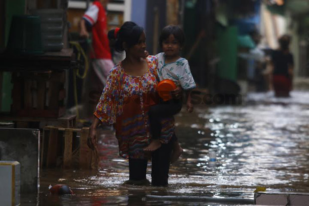 Kampung Pulo Kembali Dapat Banjir Kiriman