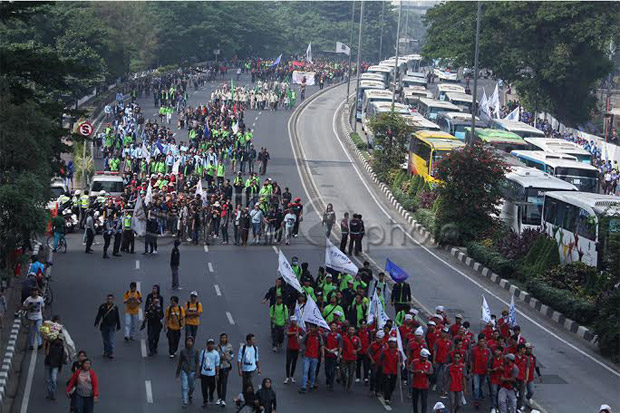 May Day, Buruh Dilarang Melintasi Jalan Sudirman-Thamrin