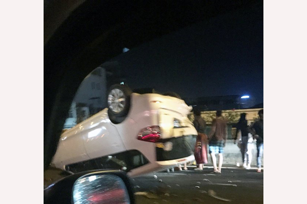 Tiga Mobil Terlibat Kecelakaan di Tol Jembatan Tiga