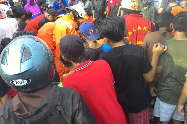 Balita Hanyut di Gorong-gorong Ciputat Ditemukan