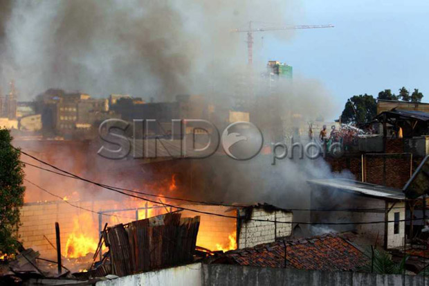 Ratusan Rumah Ludes Dilalap Api di Taman Sari