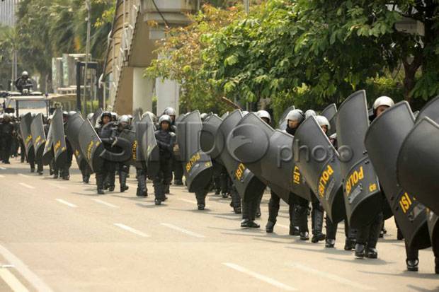 Ribuan Polisi Kawal Demo di Istana dan Balai Kota DKI Jakarta