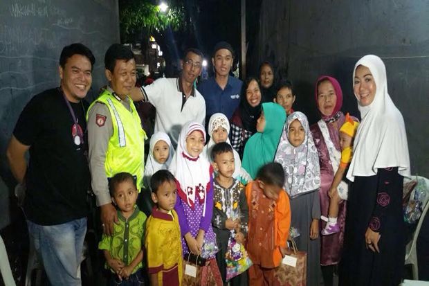 Jurnalis Jakarta Timur Santuni Anak Yatim di Gunung Antang