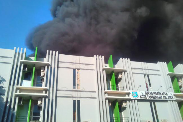 Kantor Dinas Kesehatan Kota Tangsel Terbakar