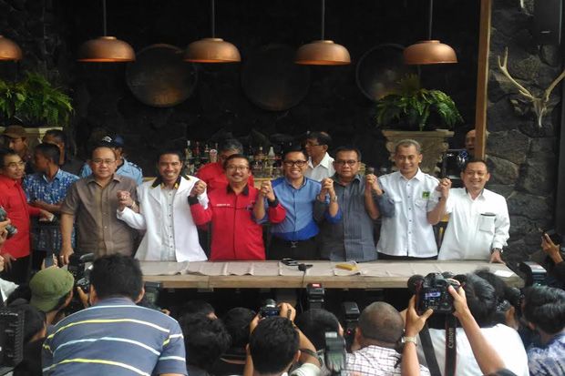 7 Parpol Besar Bentuk Koalisi Kekeluargaan untuk Pilgub DKI