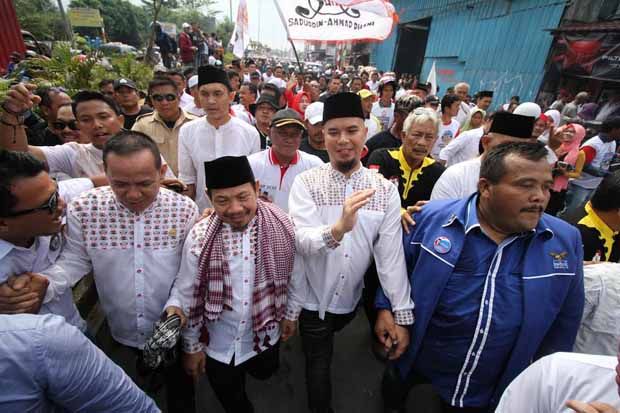 Prabowo Subianto Sampaikan Pesan agar Rakyat Bekasi Pilih Saduddin-Ahmad Dhani