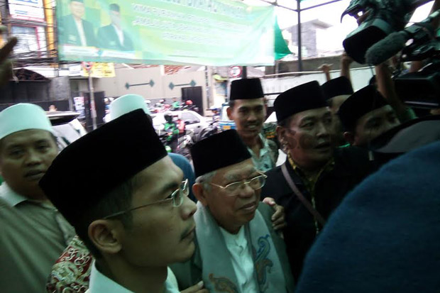 KH Maruf Amin Datangi Kantor PWNU DKI Jakarta