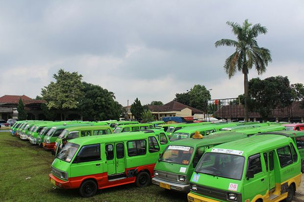 Rerouting Terus Molor, Polisi Kandangkan 220 Angkot di Bogor