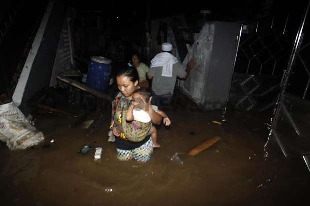 BPBD DKI: Banjir di Permukiman Bantaran Kali Ciliwung Sudah Surut
